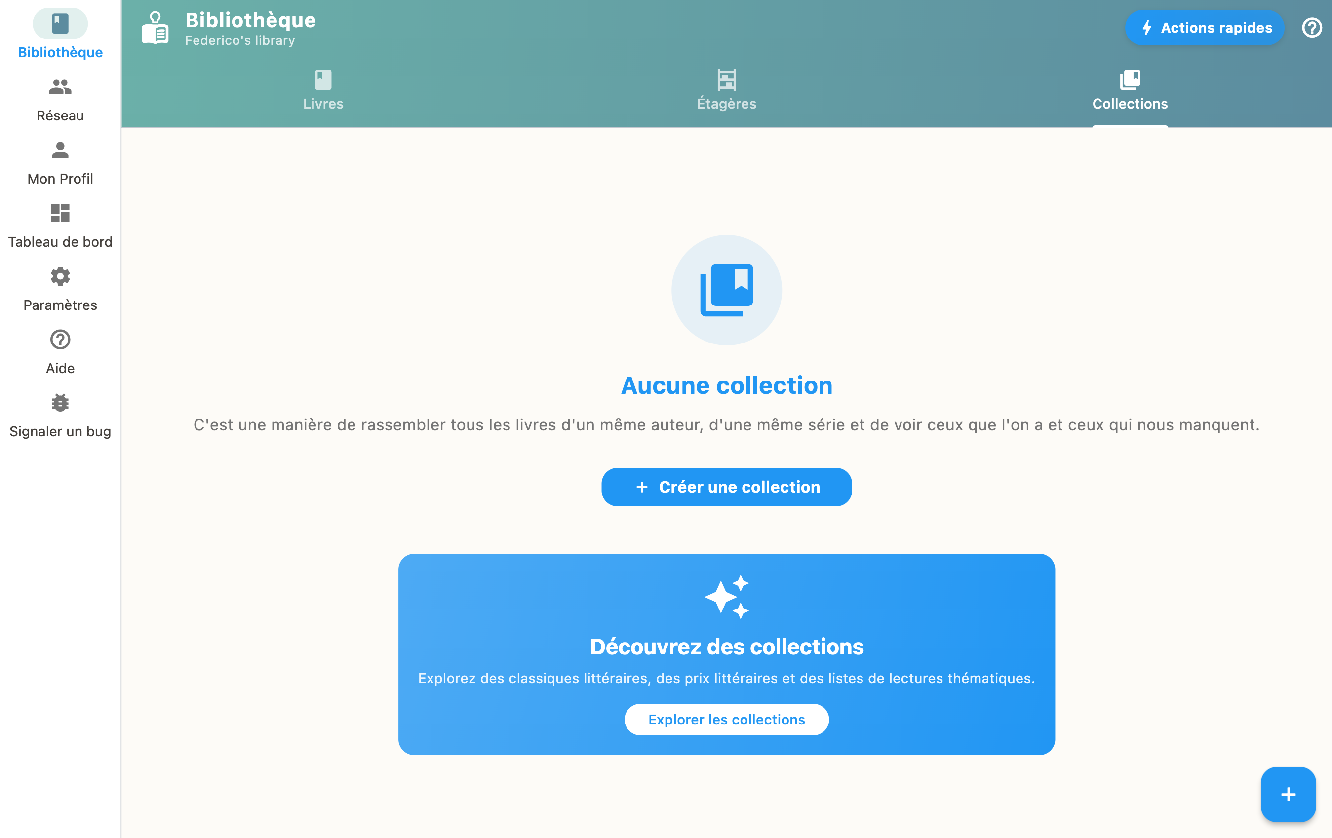 Collections view